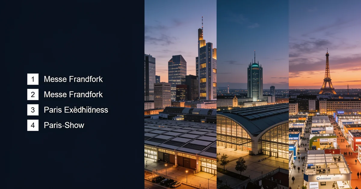 8 best European cities for trade fairs in 2026 8 best European cities for trade fairs in 2026