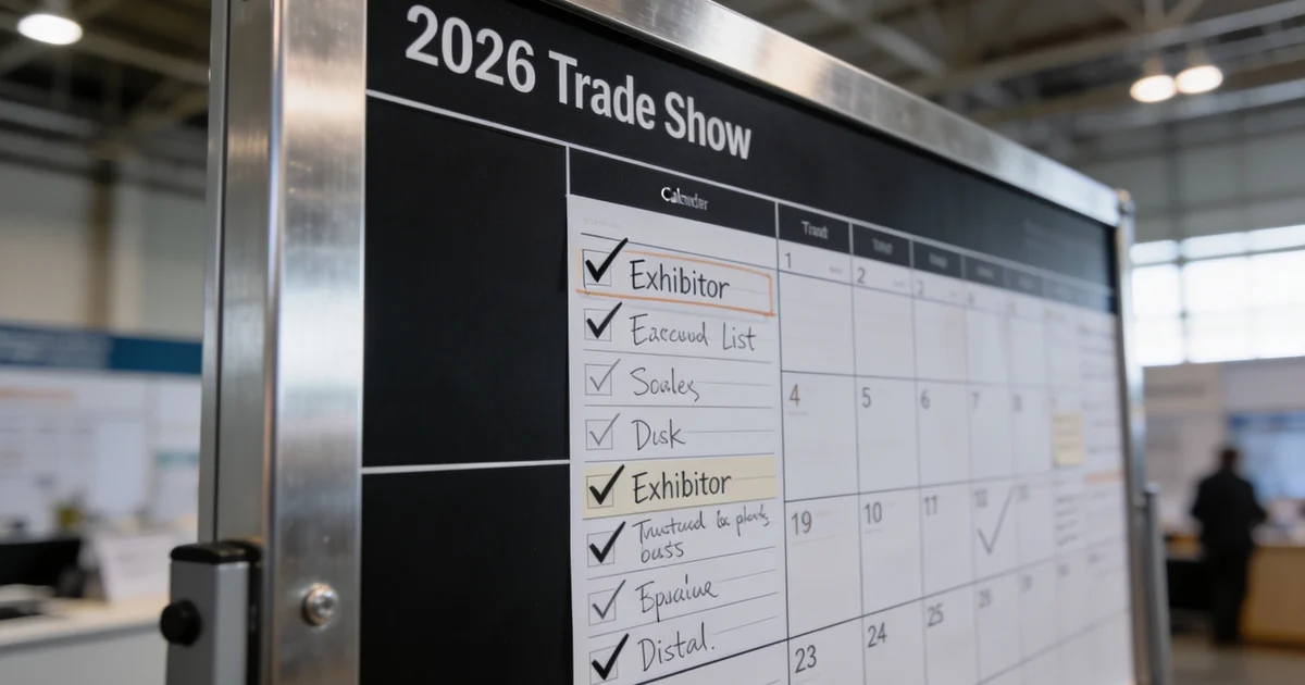 Building materials exhibitor meeting contractors at a regional construction trade fair booth display