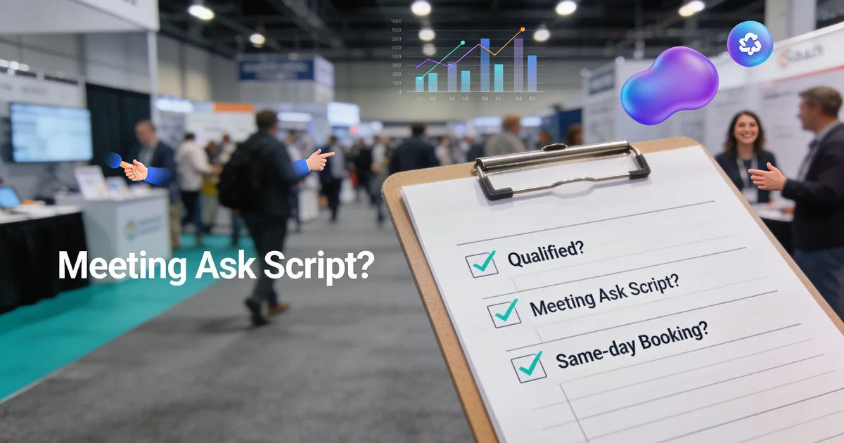How to turn booth conversations into sales meetings How to turn booth conversations into sales meetings