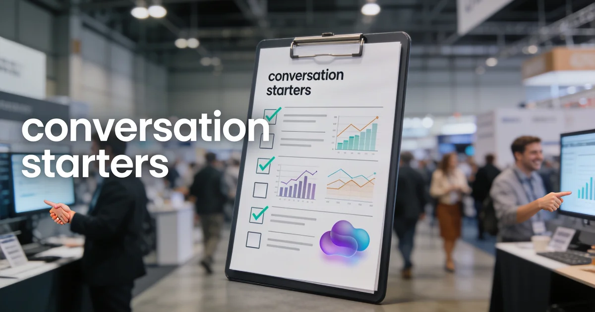 10 conversation starters that actually work on the trade show floor 10 conversation starters that actually work on the trade show floor