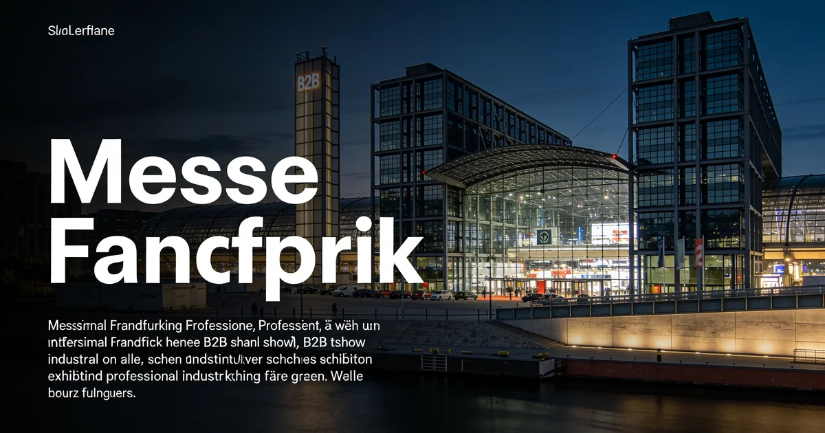 Trade shows in Germany 2026: Frankfurt, Munich & national fairs